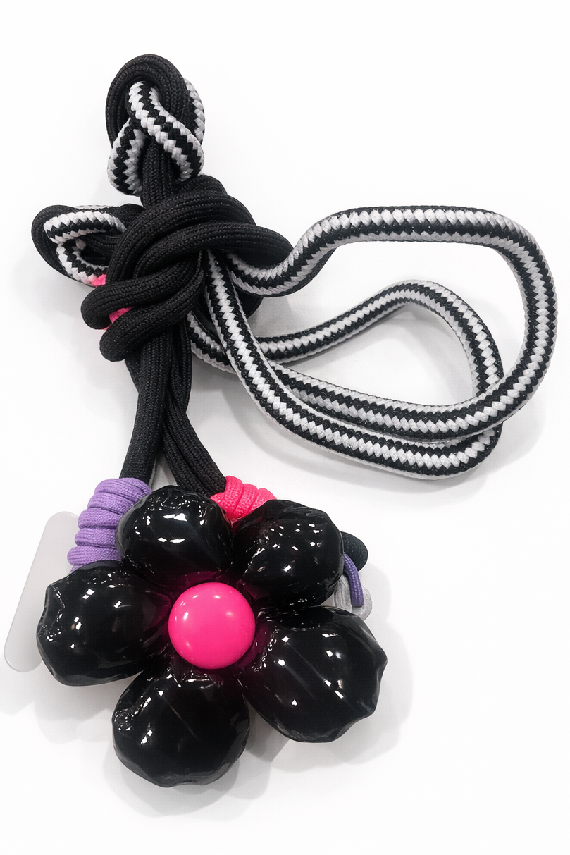 Hamster London Luxe Black Blossom Phone Sling