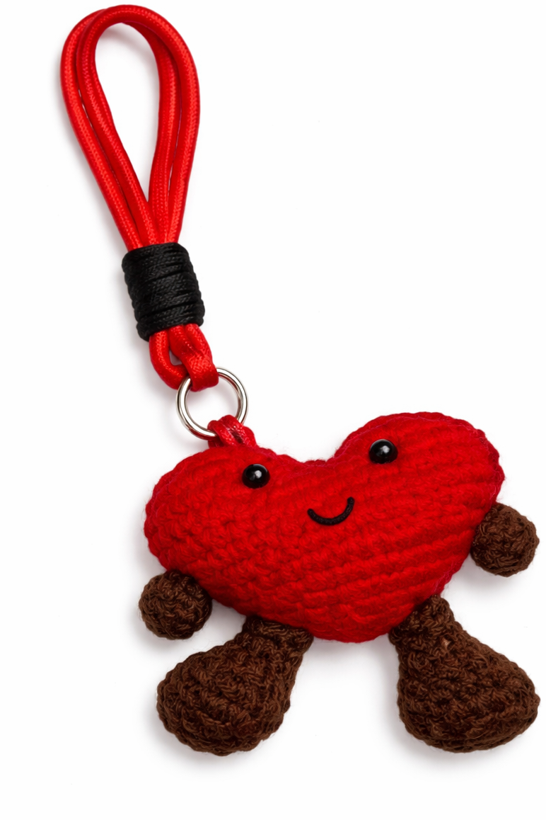Hamster London Luxe Red Apple Teddy Bag Charm
