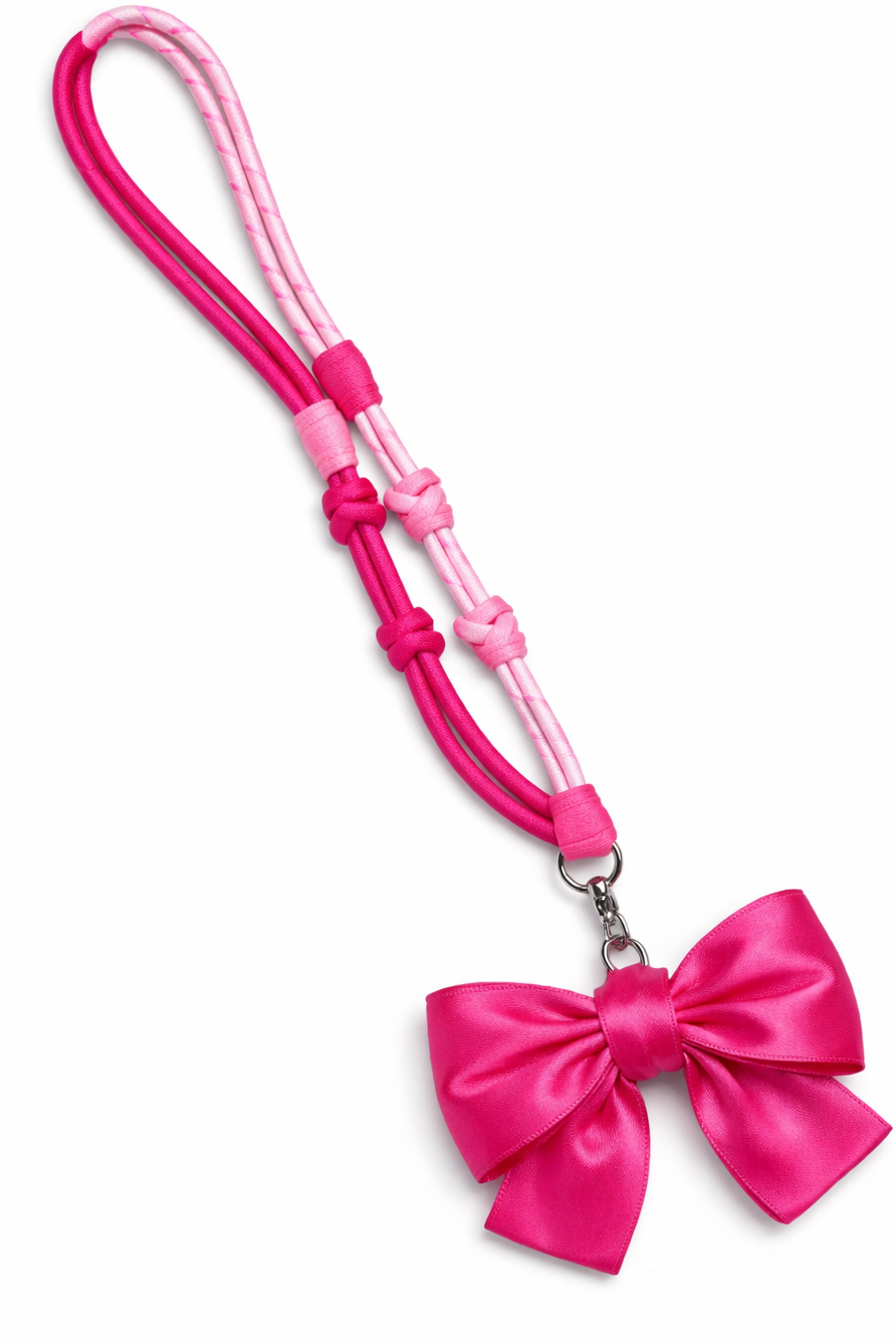 Hamster London Luxe Pink Bow Smile Phone Sling