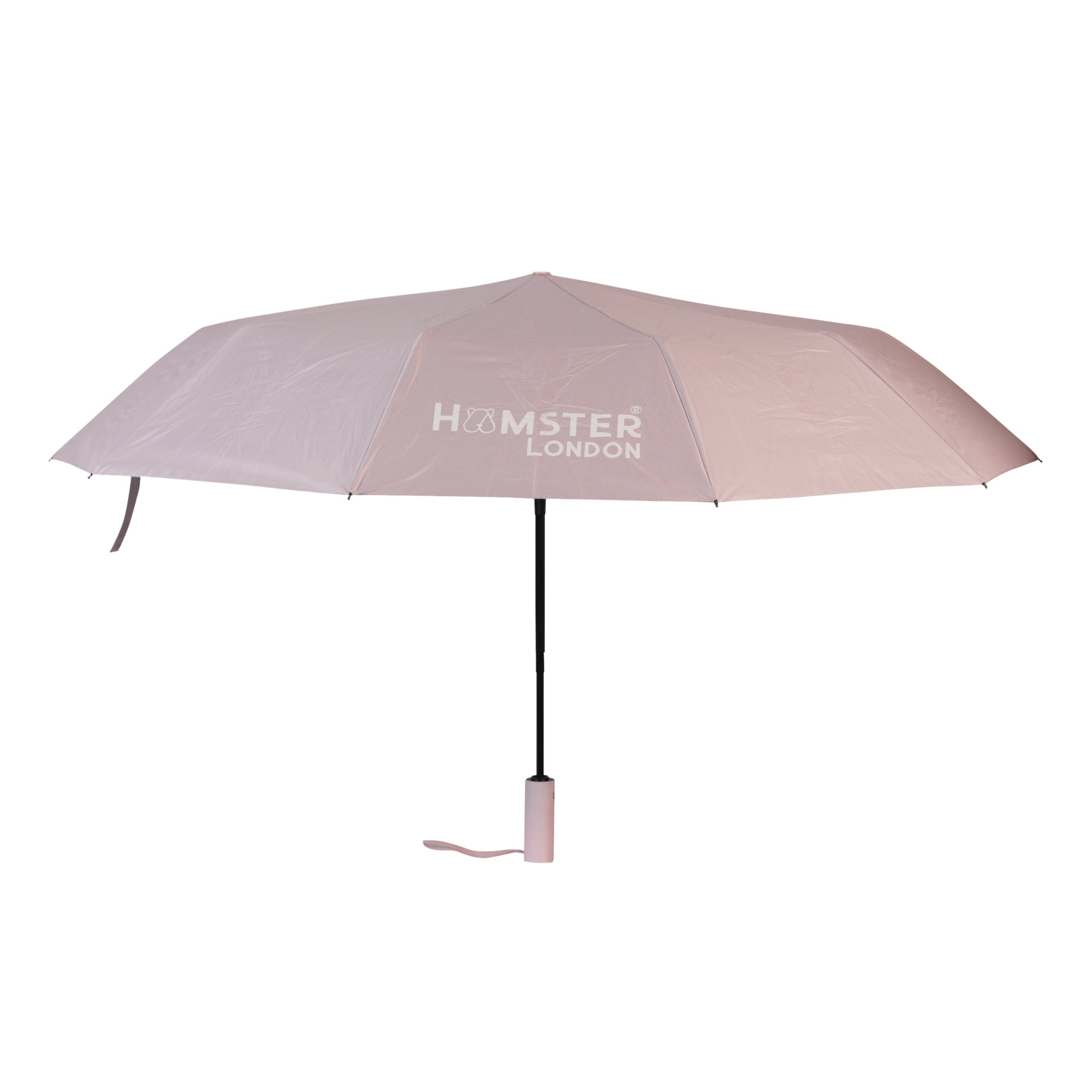 Hamster London Colored Handle Auto Umbrella Pink