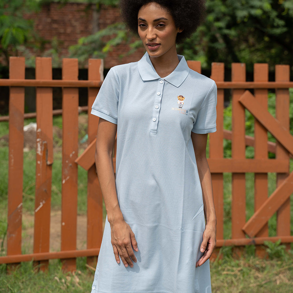 Hamster London Ted H Claira Shirt Dress Blue