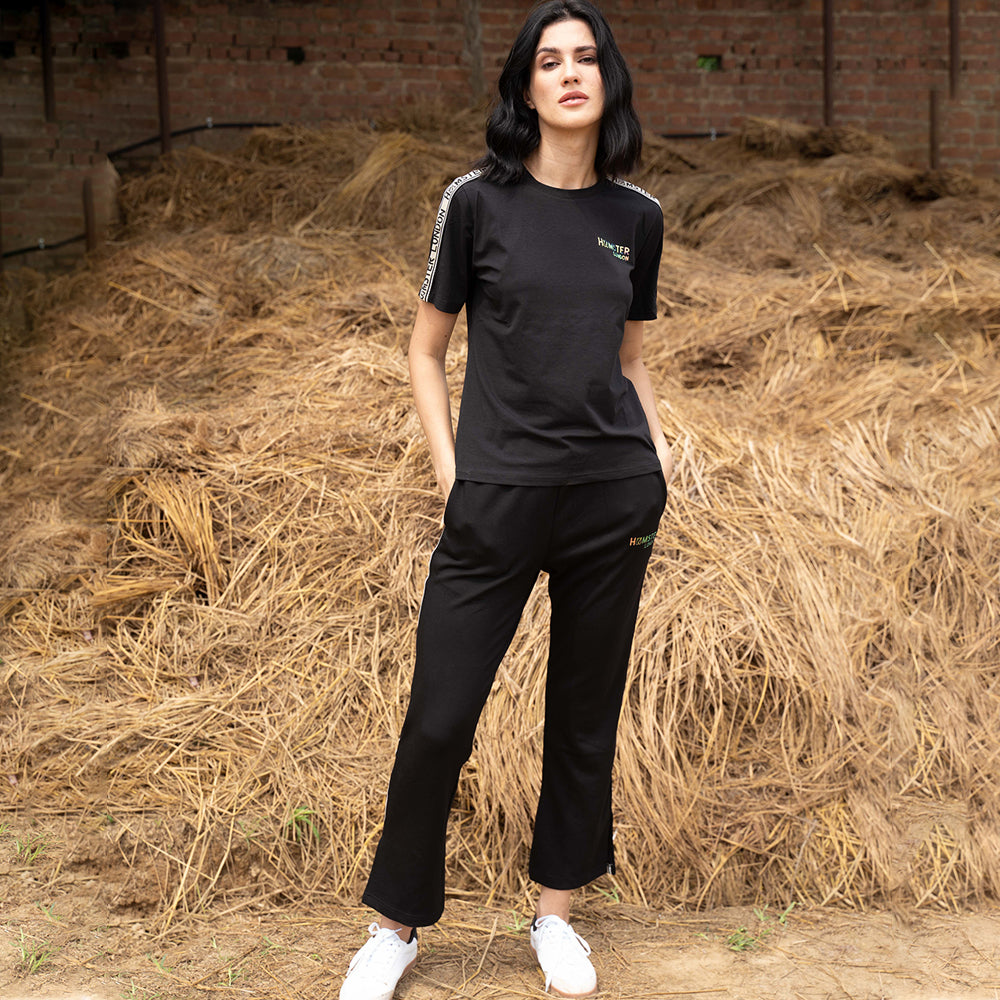 Hamster London Fashionista Tape Co-ord set Black