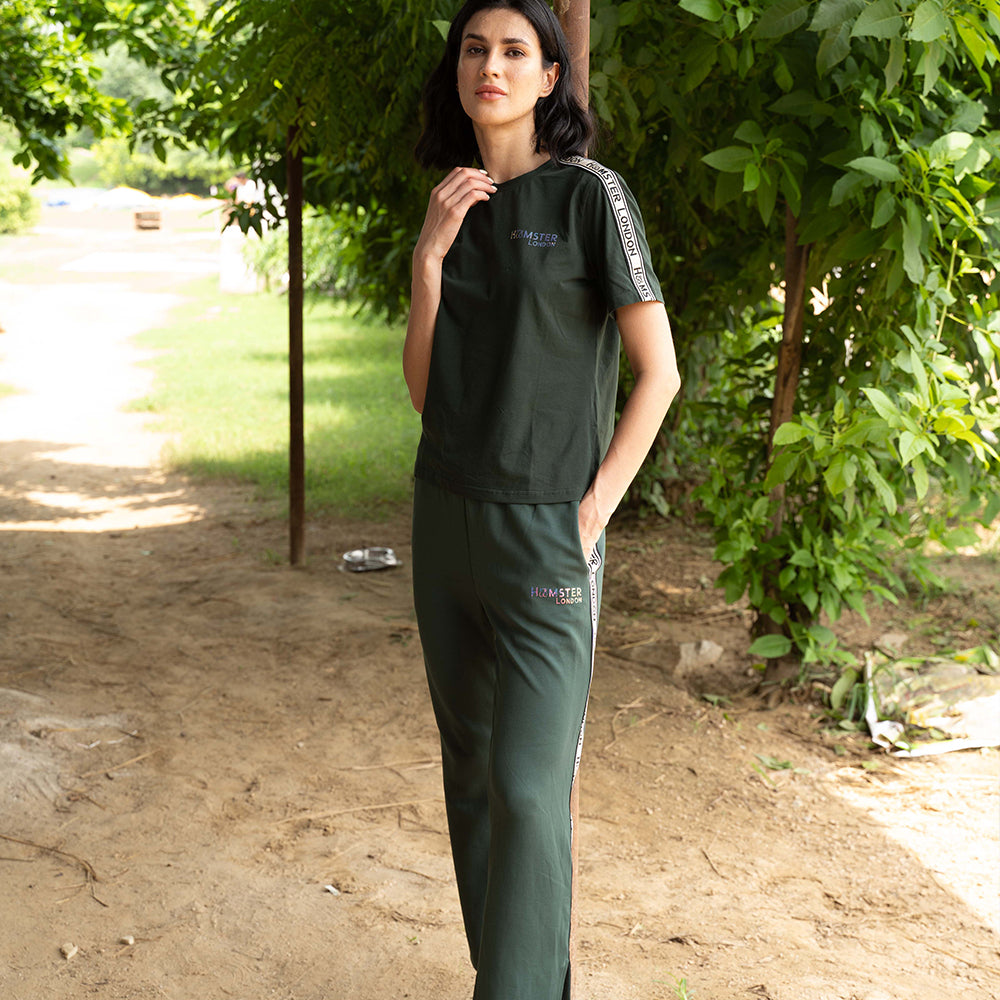 Hamster London Fashionista Tape Co-ord set Green