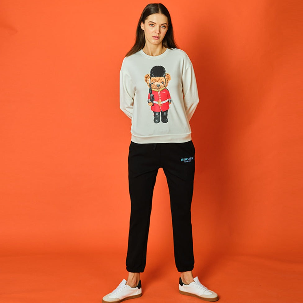 Hamster London Ted H Sweatshirt and Lower Set White