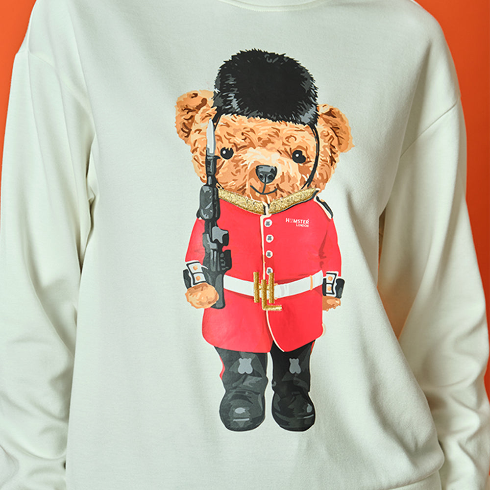 Hamster London Sweatshirt Ted H White