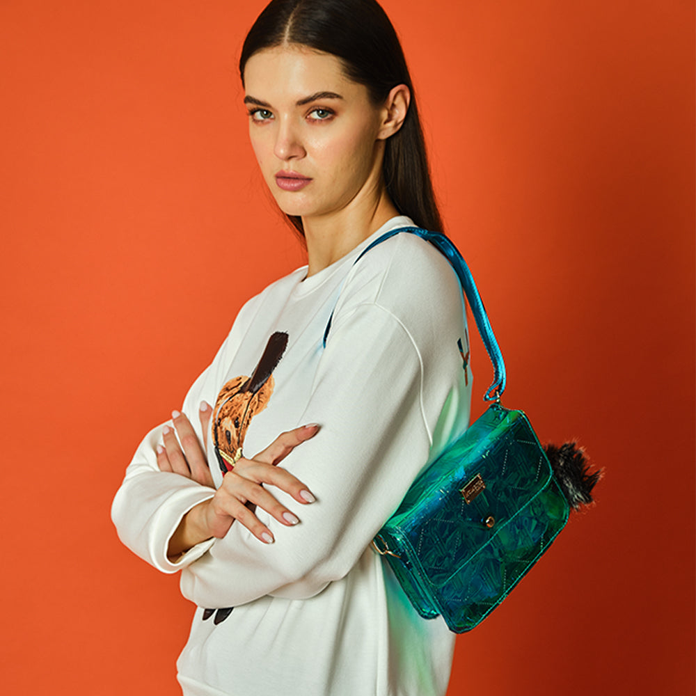 Hamster London Raver Sling Bag Aqua