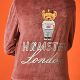 Hamster London Coord Set Ted H Velvet Peach