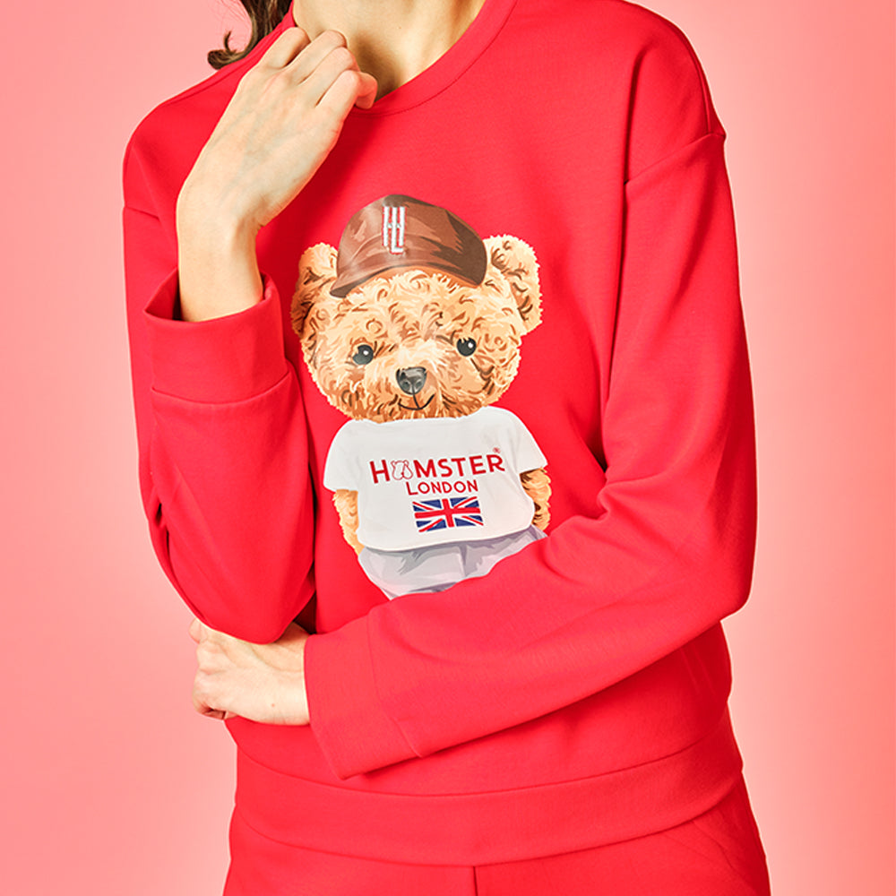 Hamster London Sweatshirt Ted H Red