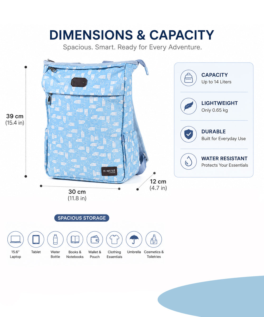 Hamster London Classic All-In-One Bag Blue