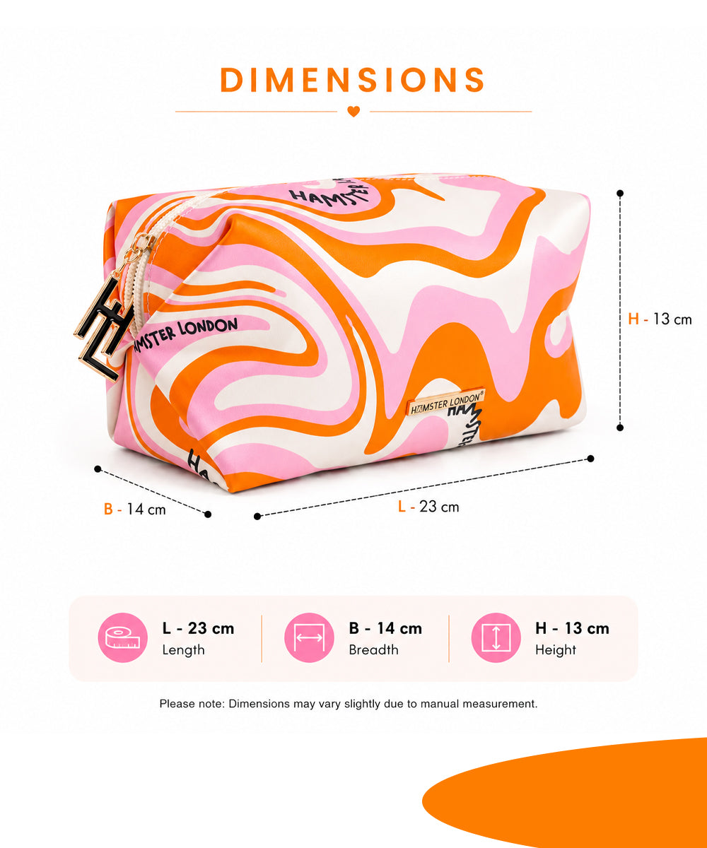 Hamster London Blush Wiggle Orange Pouch