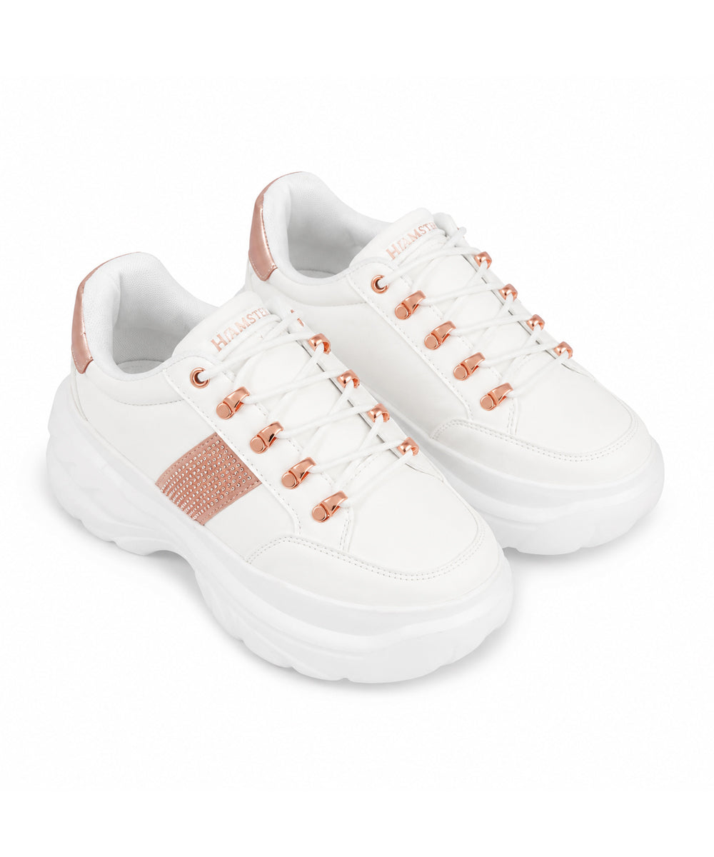 Hamster London Heli Gold Stripe Party Sneakers