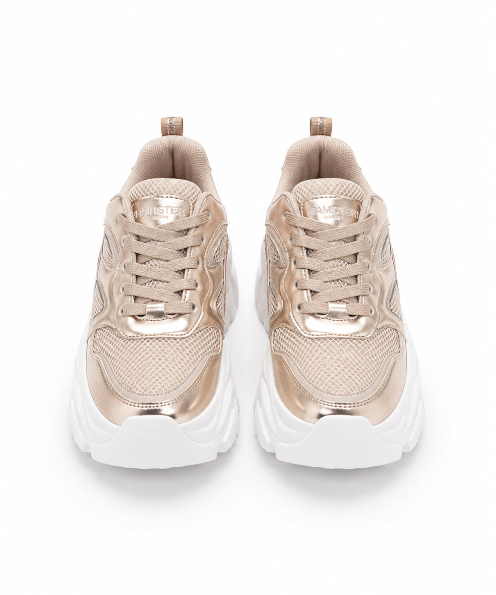 Hamster London Performer Rose Gold Sneakers