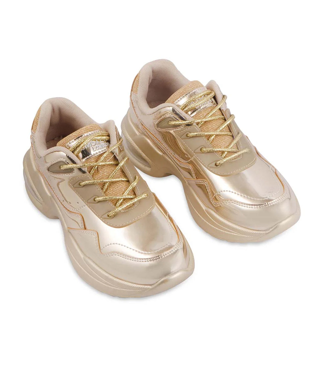 Hamster London Heli Gold Party Sneakers