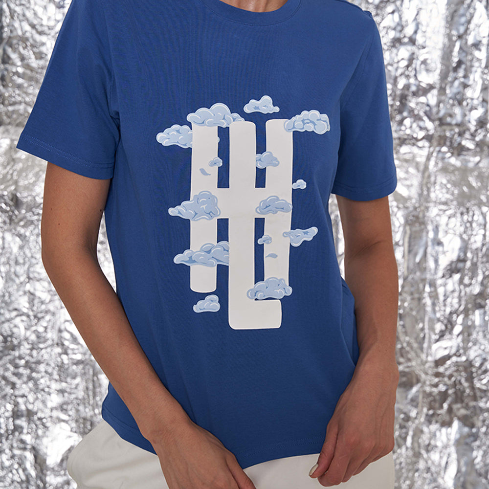 Hamster London Up in The Sky Cloud Tees Blue