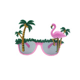 HL Holy Glasses Flamingo Palm Tree Set of 3