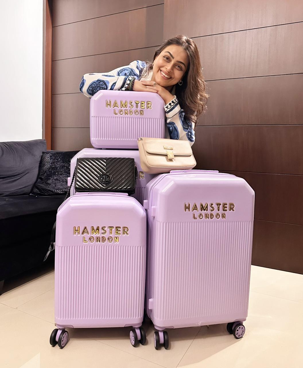 Hamster London High Candy Luggage Set of 28in, 24in, 20in & 14 inch Purple