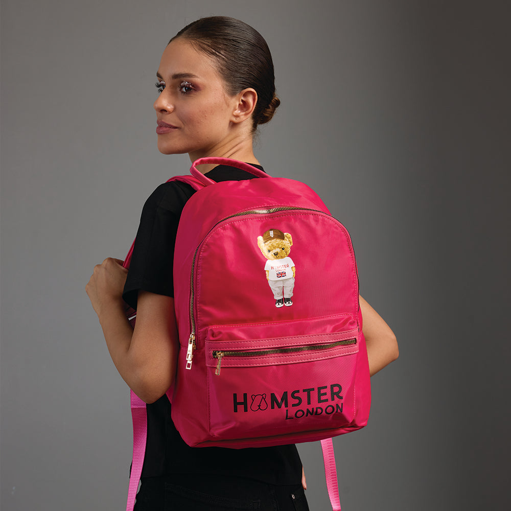 Hamster London Ted H Limited Edition Backpack Hot Pink