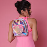 Hamster London Heart Star Backpack Hot Pink