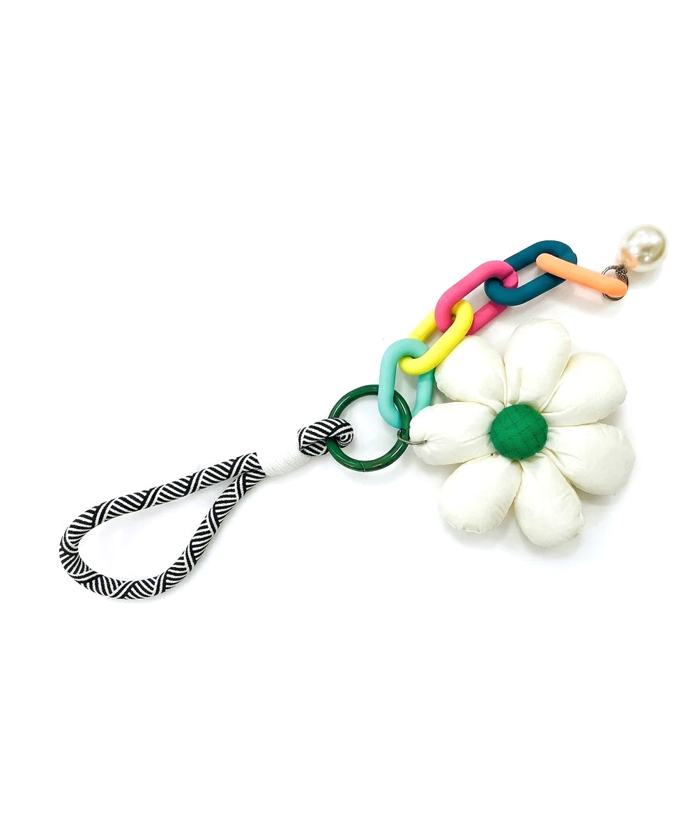 Hamster London Cloud Daisy Rope bag Keycharm