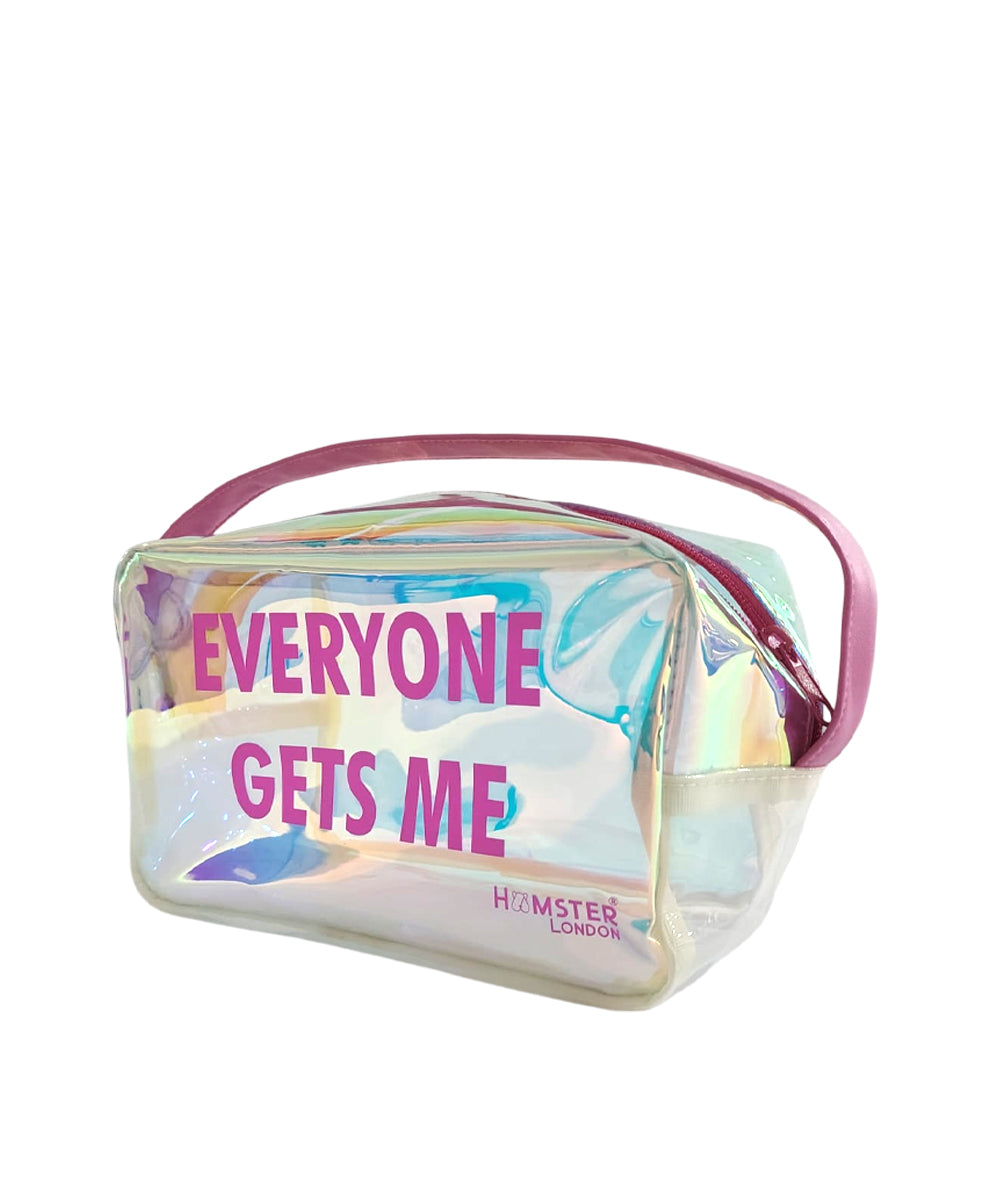 Hamster London Everyone Gets Me Pouch Pink