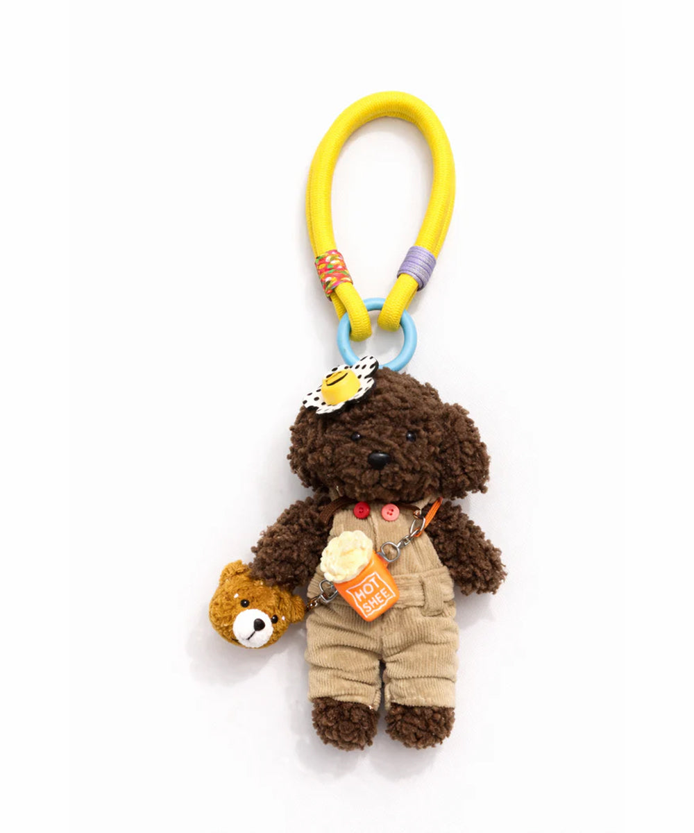 Hamster London Luxe Soft Classic Brown Bear Bag Charm