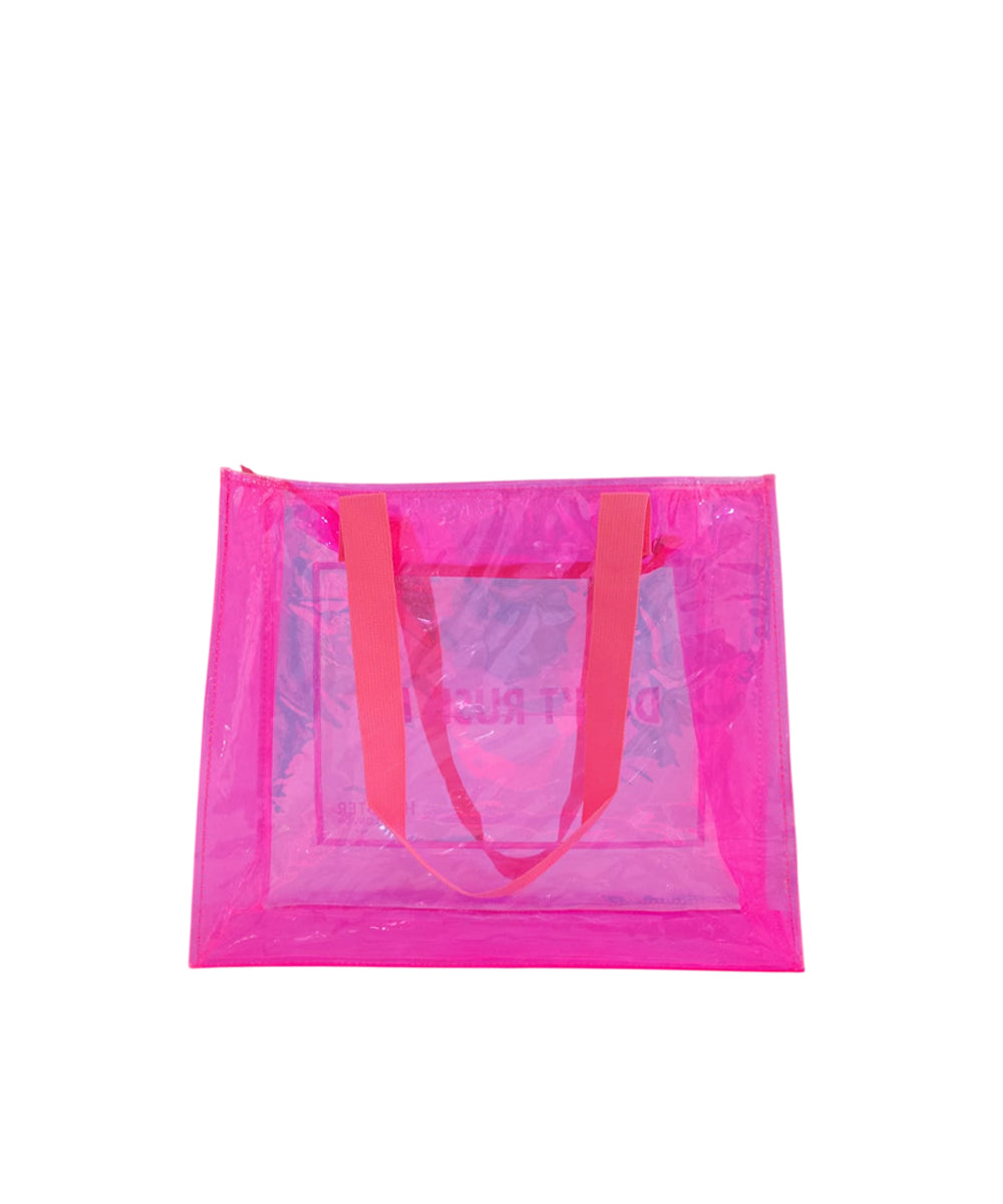 Hamster London Shiny Classic Don't Rush Me Tote Bag Pink
