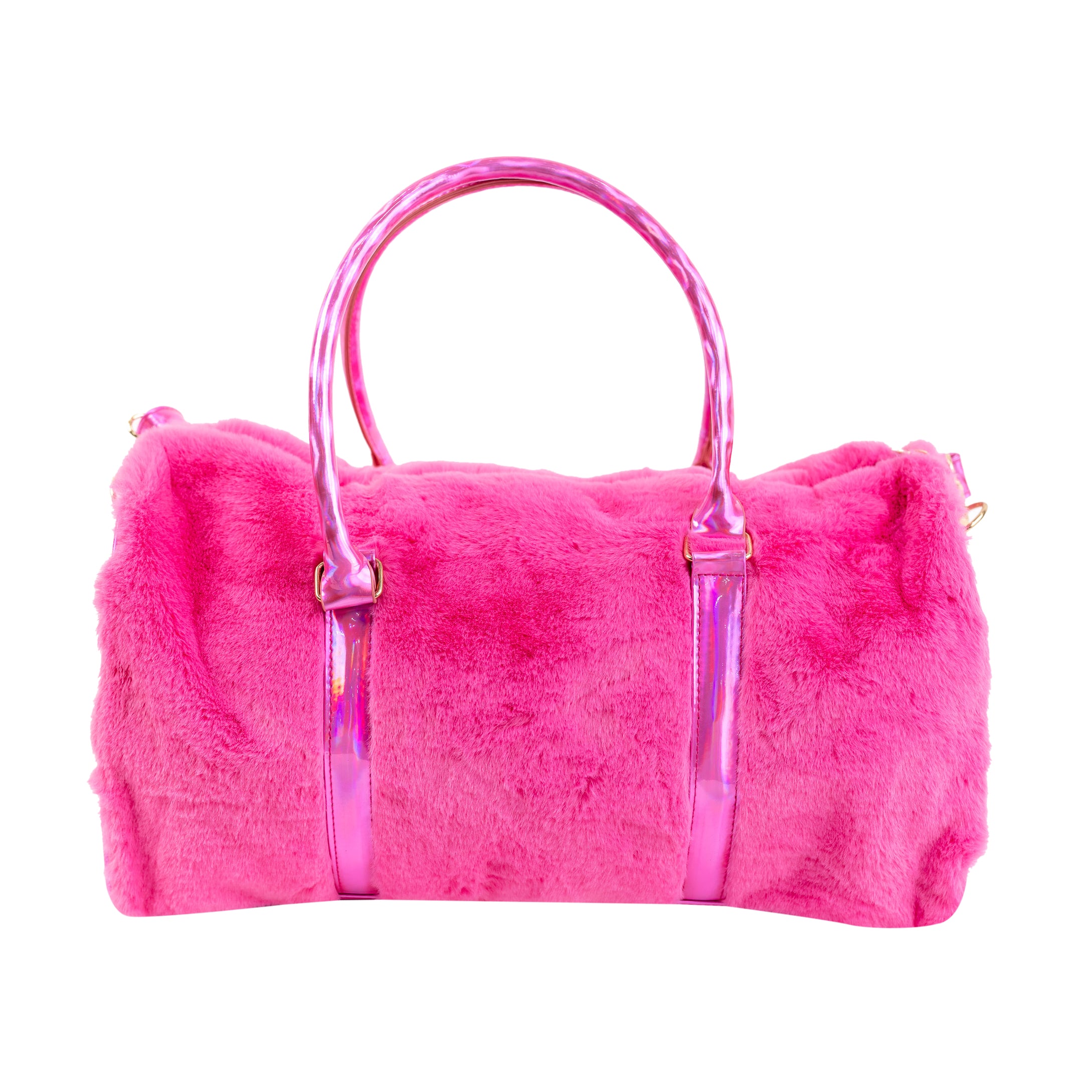 Hamster London Fur Baby Duffle Bag Pink