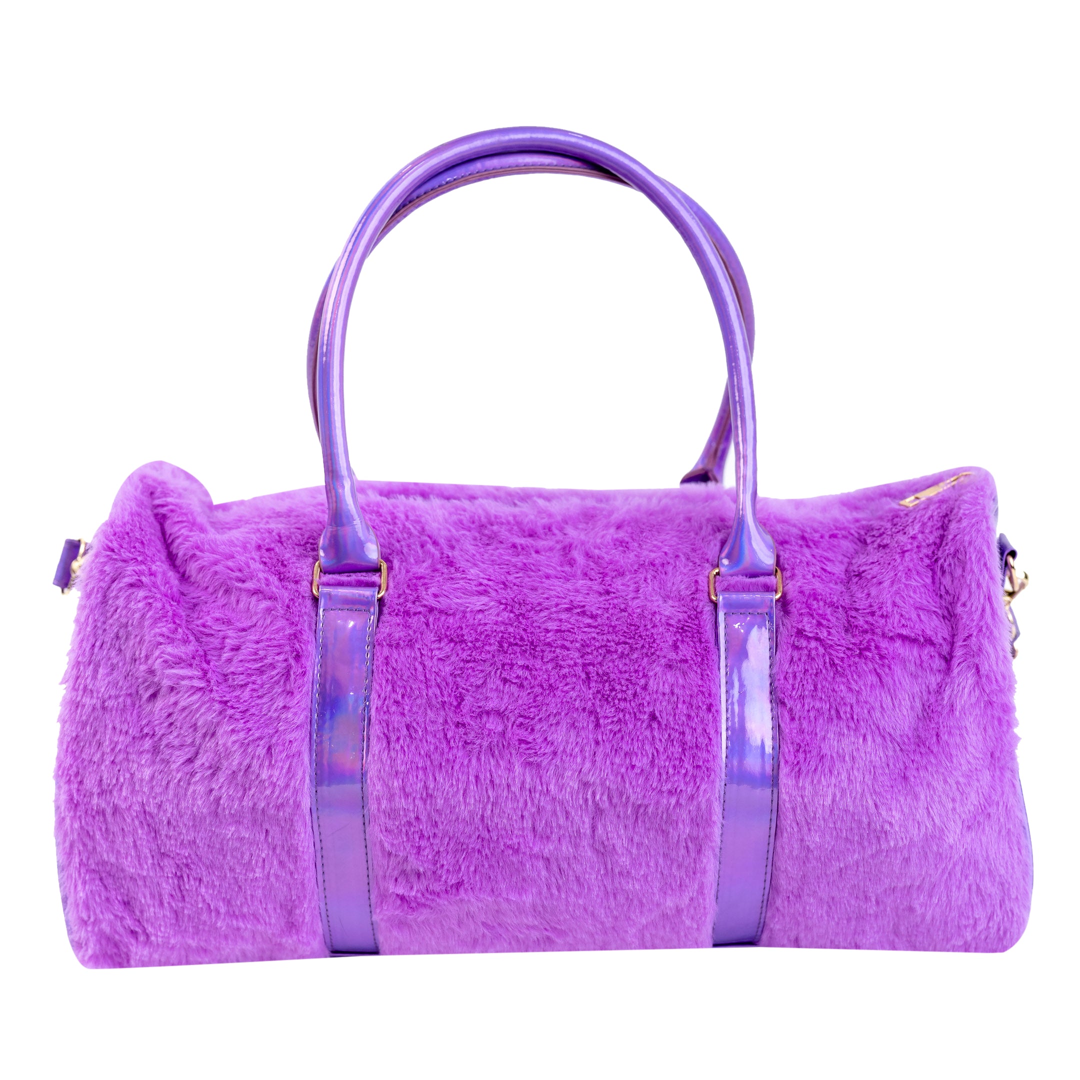 Hamster London Fur Baby Duffle Bag Purple