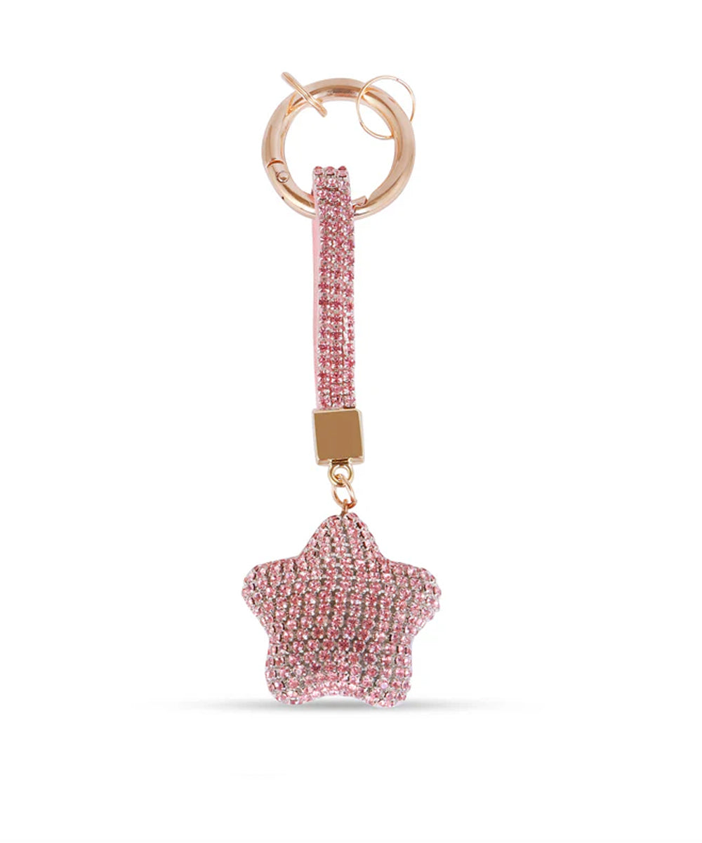 Hamster London Trinkets Star Key Charm Pink