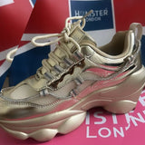 Hamster London Mousehole Gold Party Sneakers