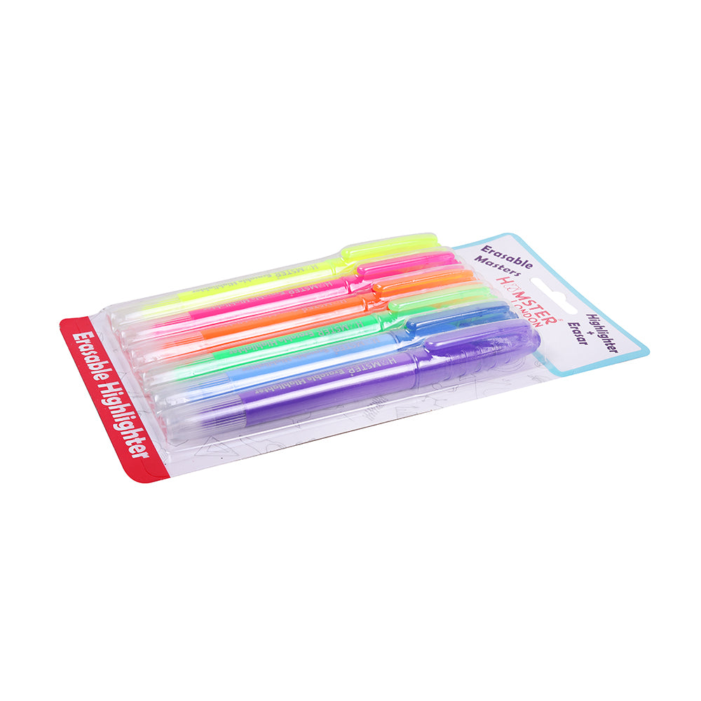 Hamster London Erasable Highlighters Set of 6 pcs