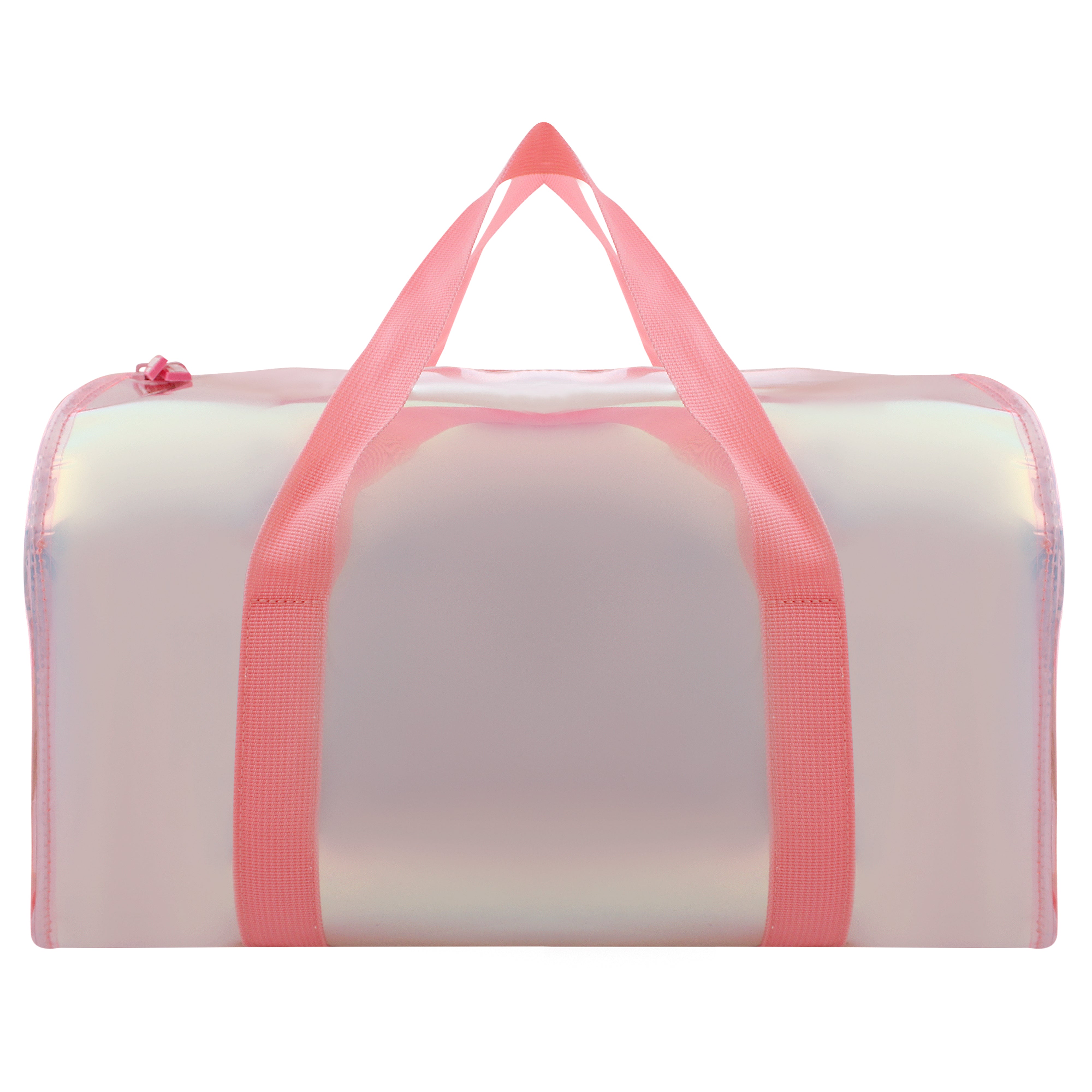 HL Shiny Classic Duffle Bag Pink With Personalization Sticker