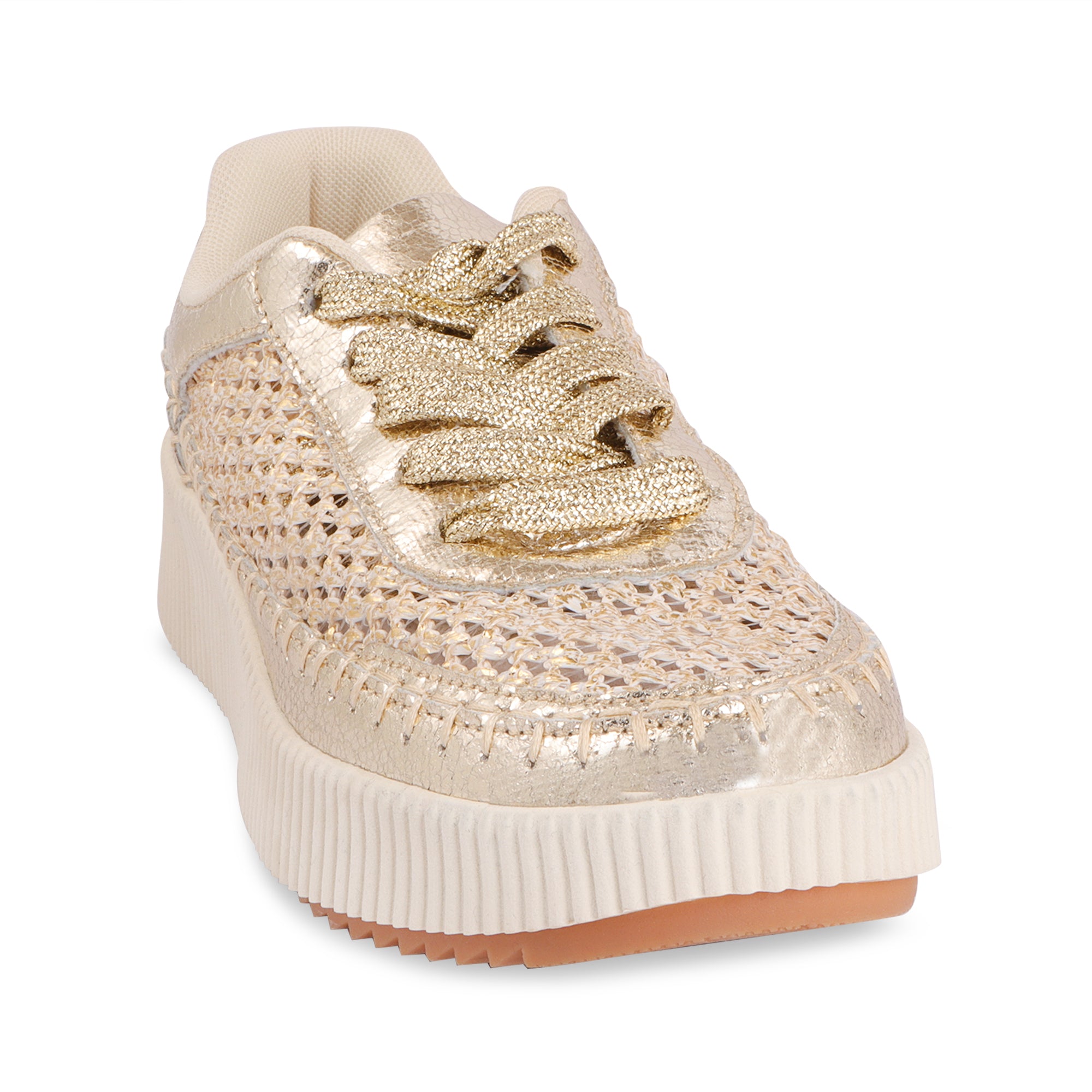 Hamster London Marcella Mesh Gold Party Sneakers