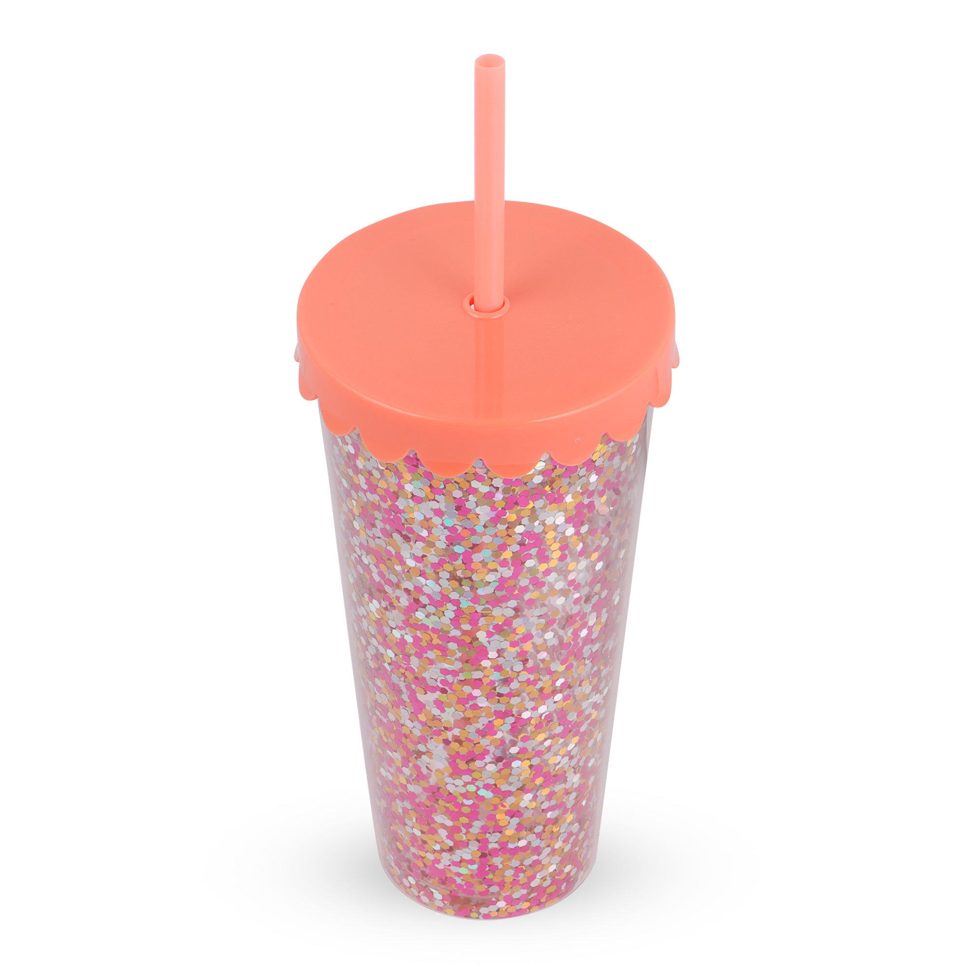 Hamster London Glitter Bomb Sipper Orange