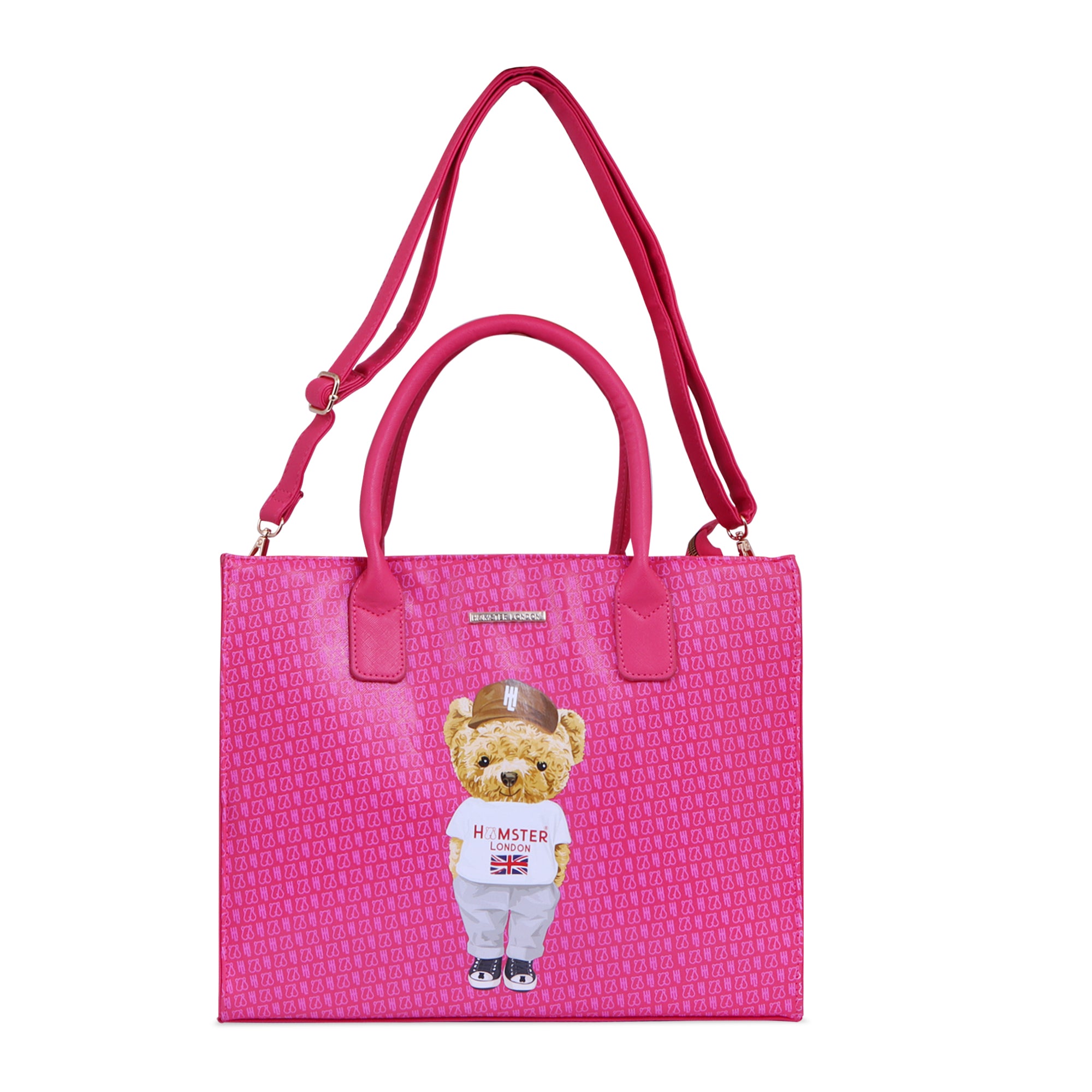 Hamster London Ted H Limited Edition Book Tote Hot Pink