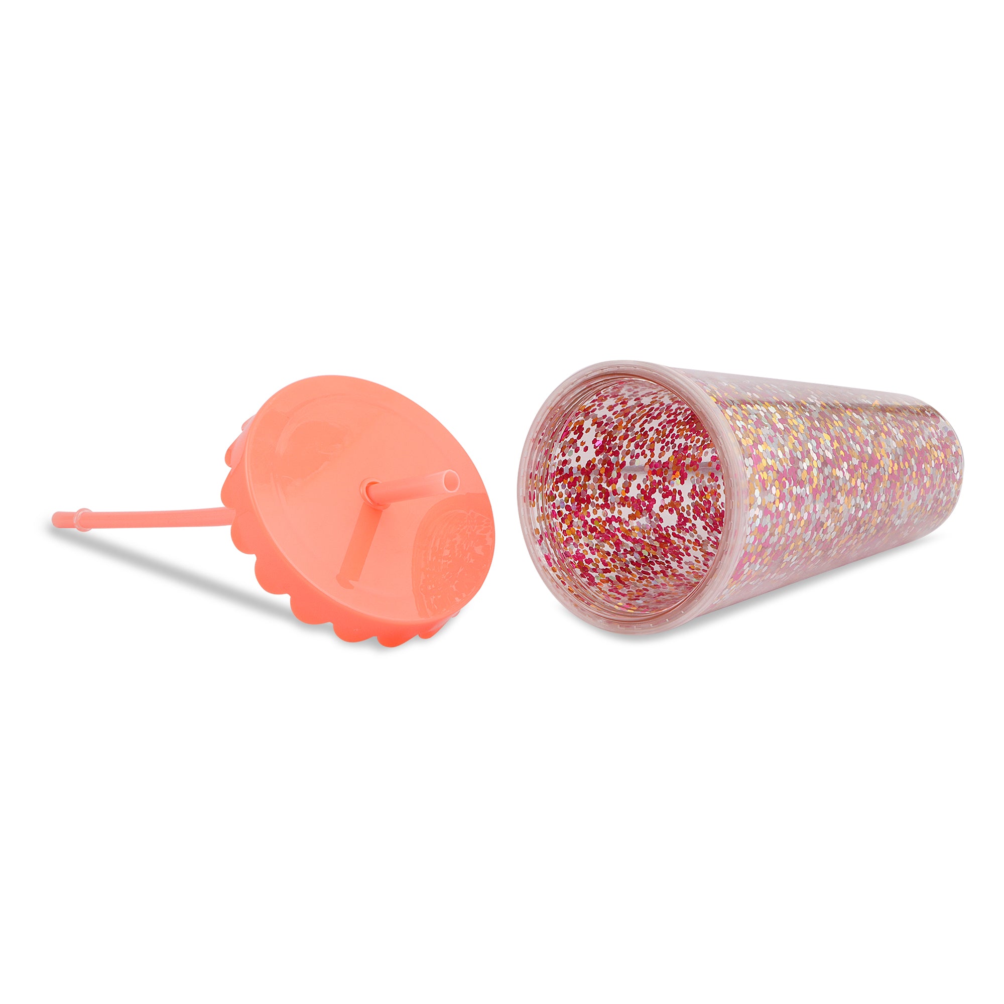 Hamster London Glitter Bomb Sipper Orange