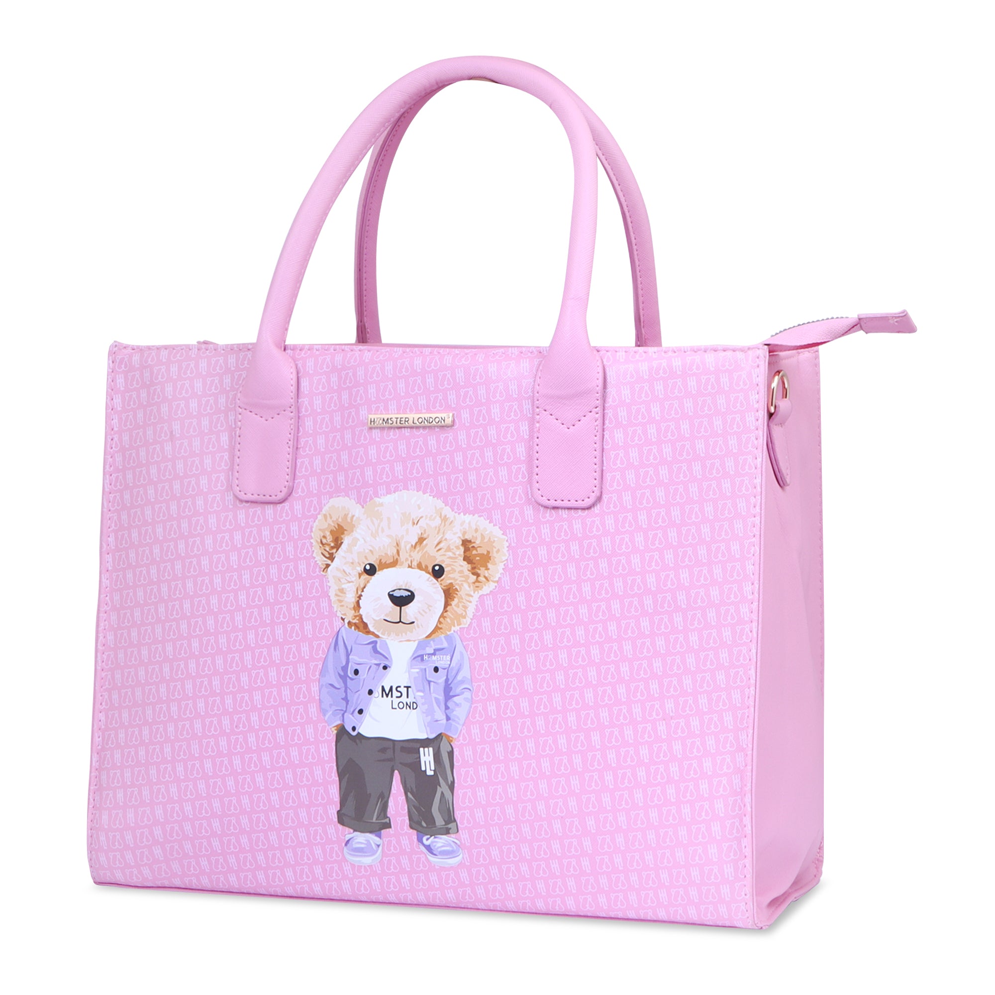 Hamster London Ted H Limited Edition Book Tote Light Pink