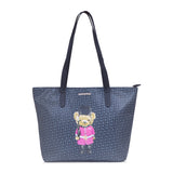 Hamster London Ted H Limited Edition Top Zip Tote Bag Black