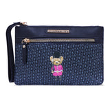 Hamster London Ted H Limited Edition Double Zip Pouch Black