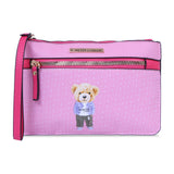 Hamster London Ted H Limited Edition Double Zip Pouch Light Pink