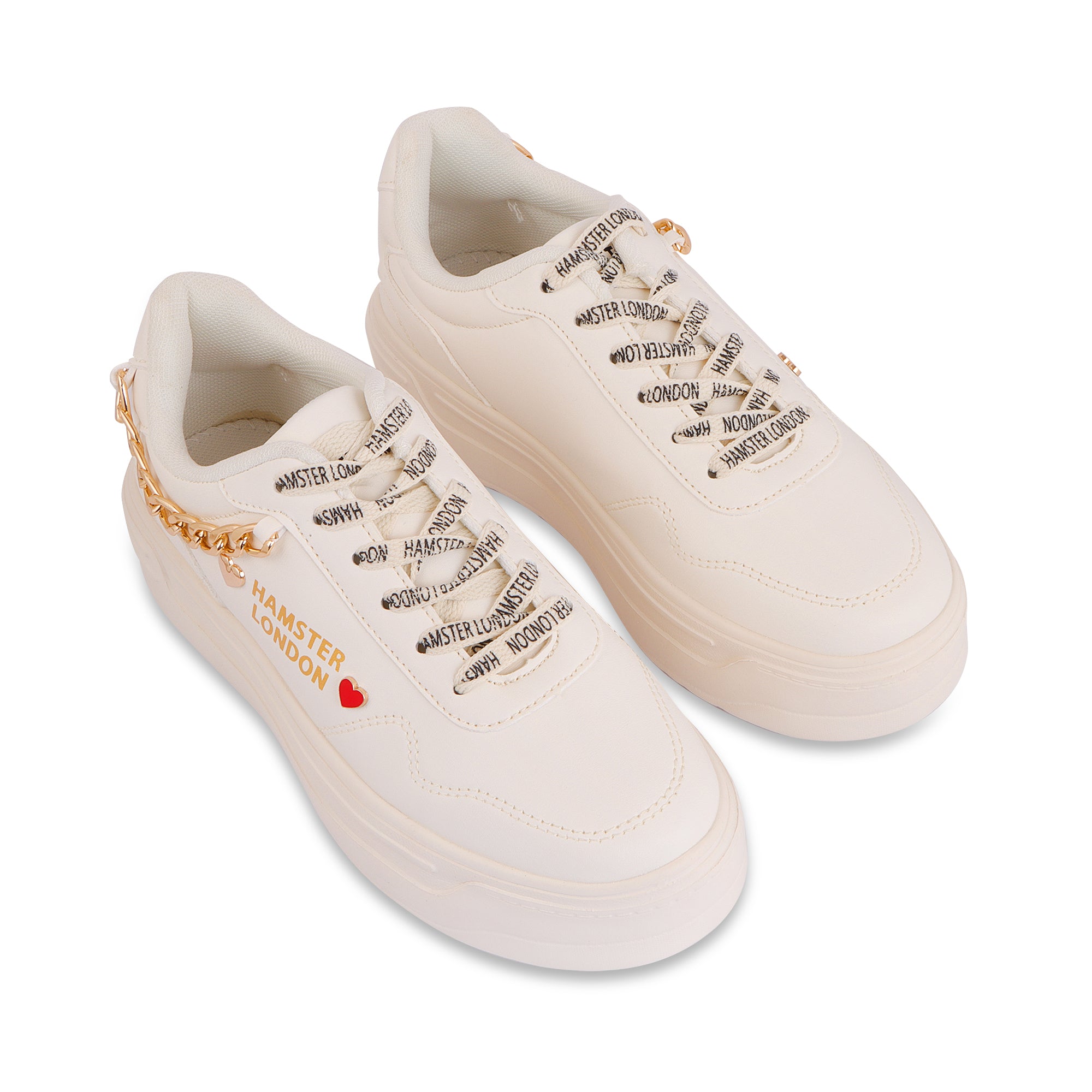 Hamster London Marcella Classic White Party Sneakers