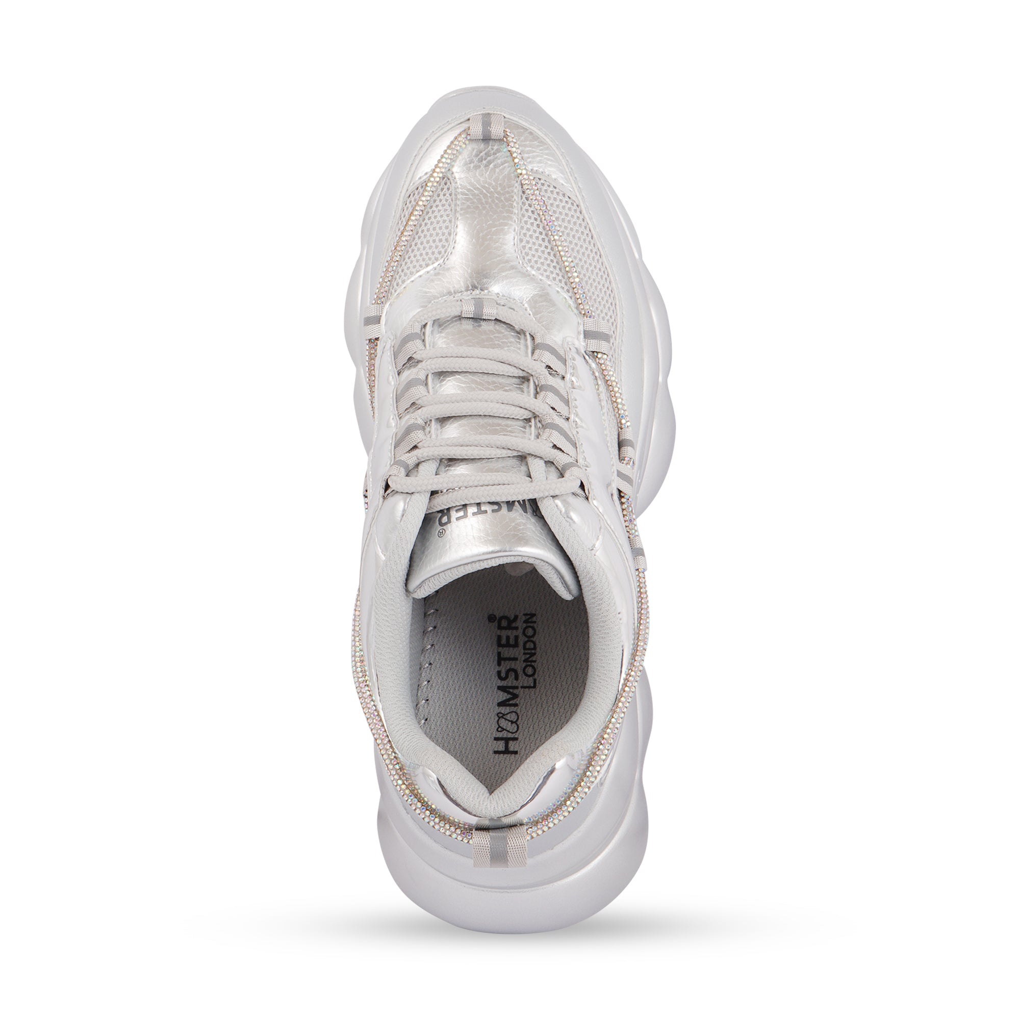 Hamster London Marcella Party Silver Sneakers