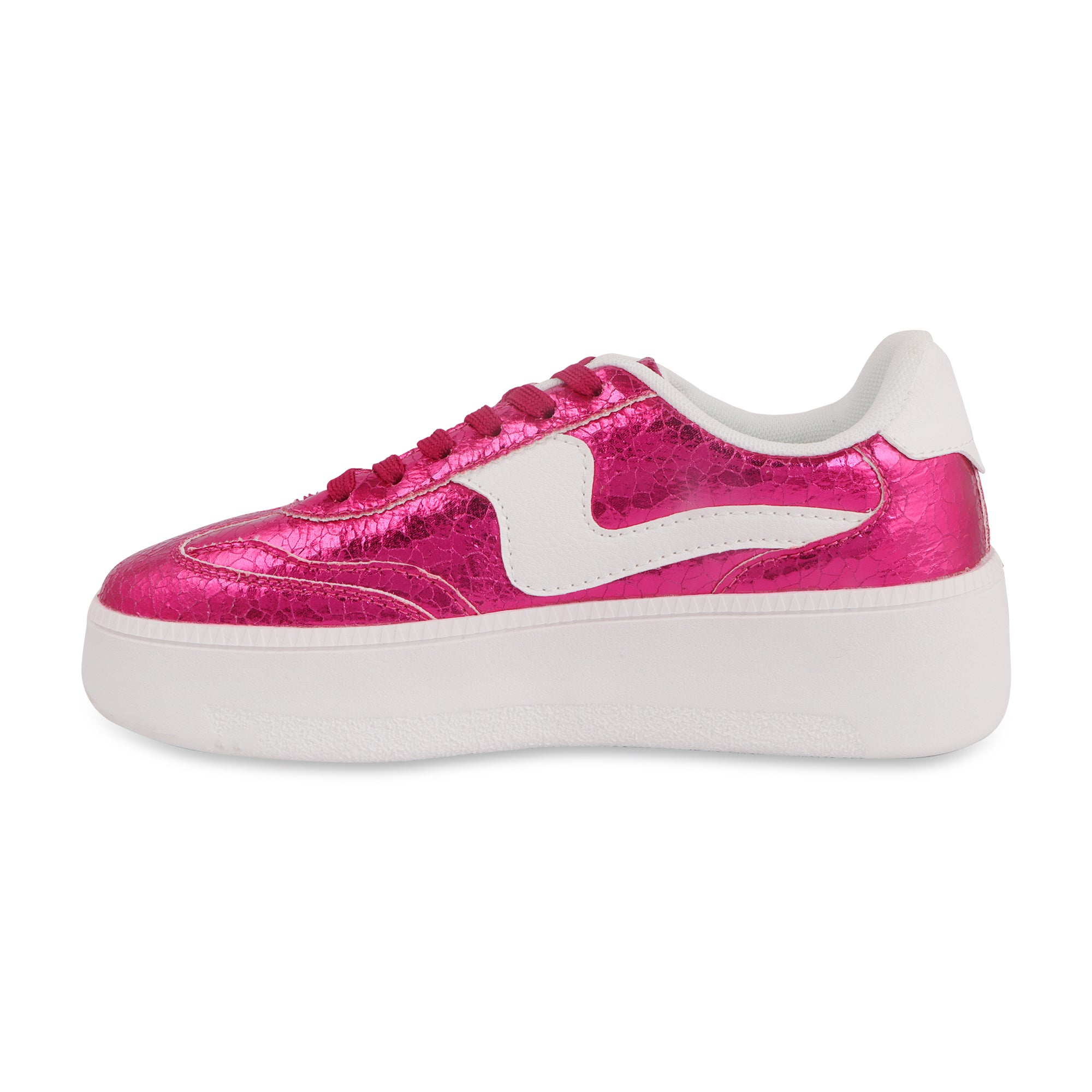 Hamster London Metallic Hot Pink Party Sneakers