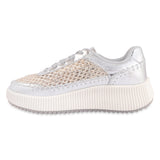 Hamster London Marcella Mesh Silver Party Sneakers