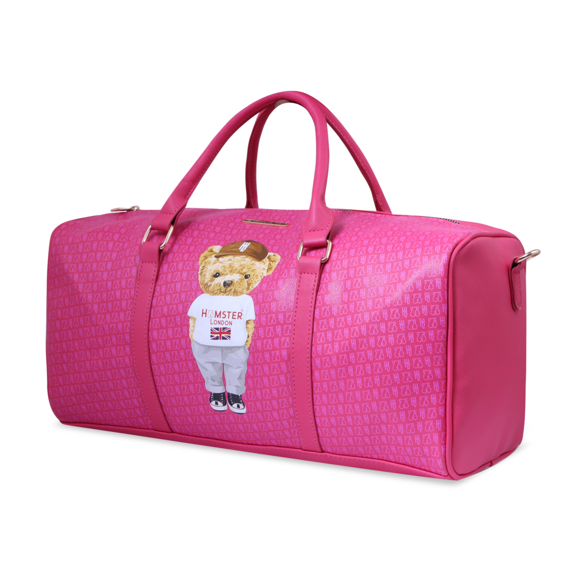 Hamster London Ted H Limited Edition PU Duffle Hot Pink