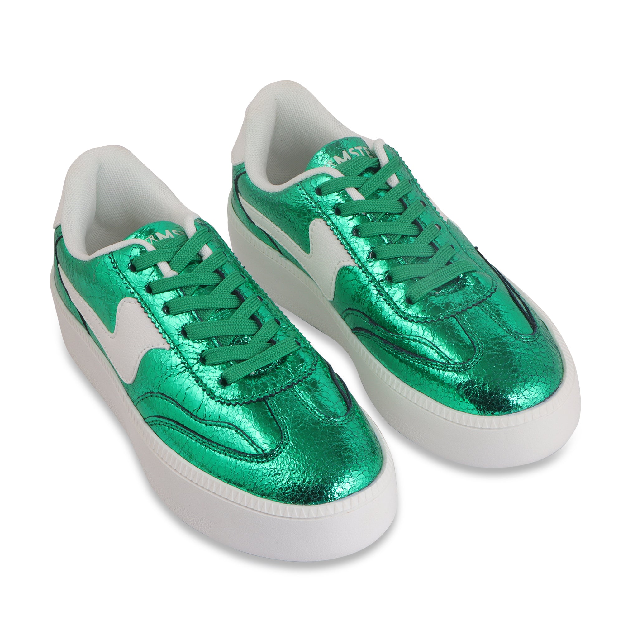 Hamster London Metallic Hot Green Party Sneakers