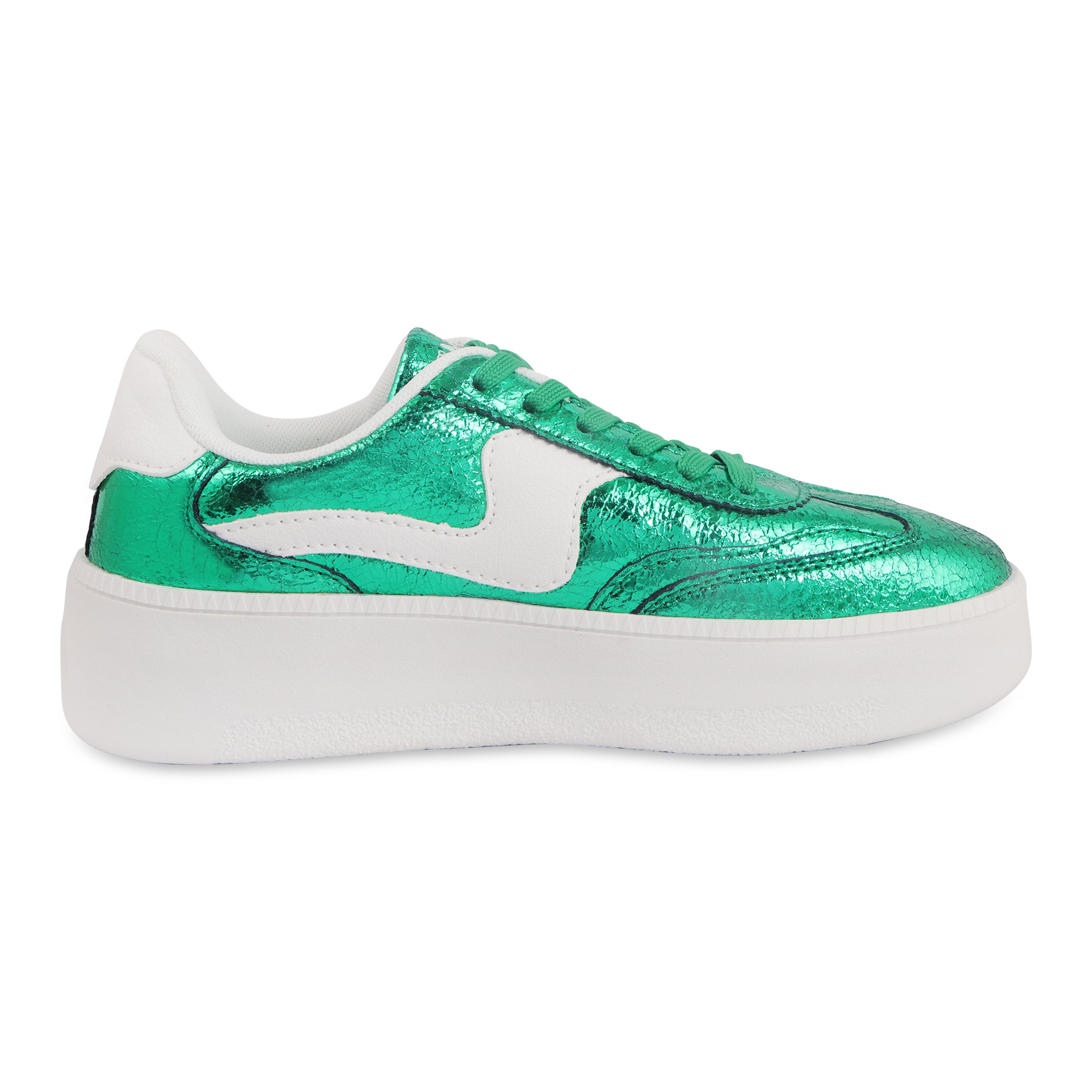 Hamster London Metallic Hot Green Party Sneakers