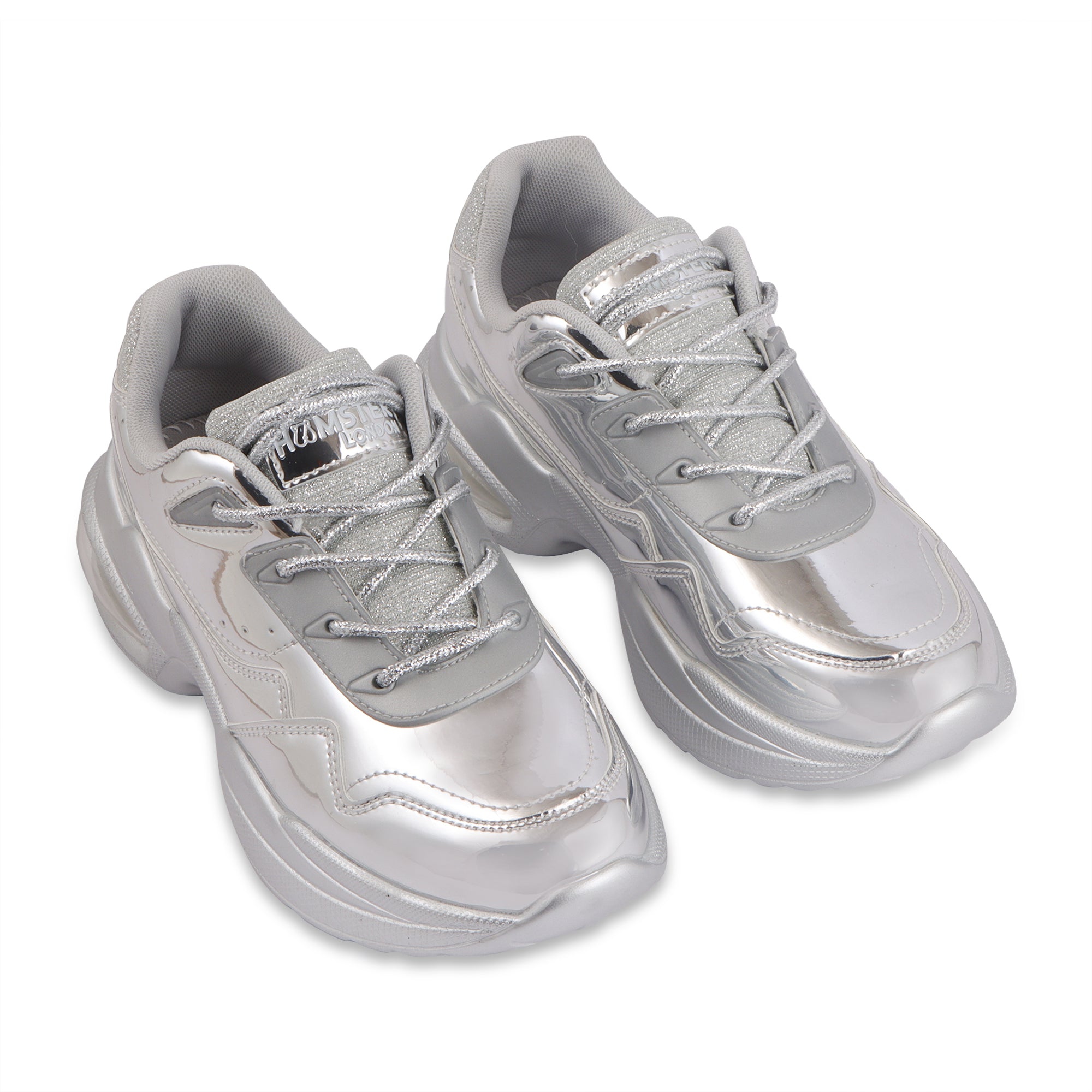 Hamster London Heli Silver Party Sneakers