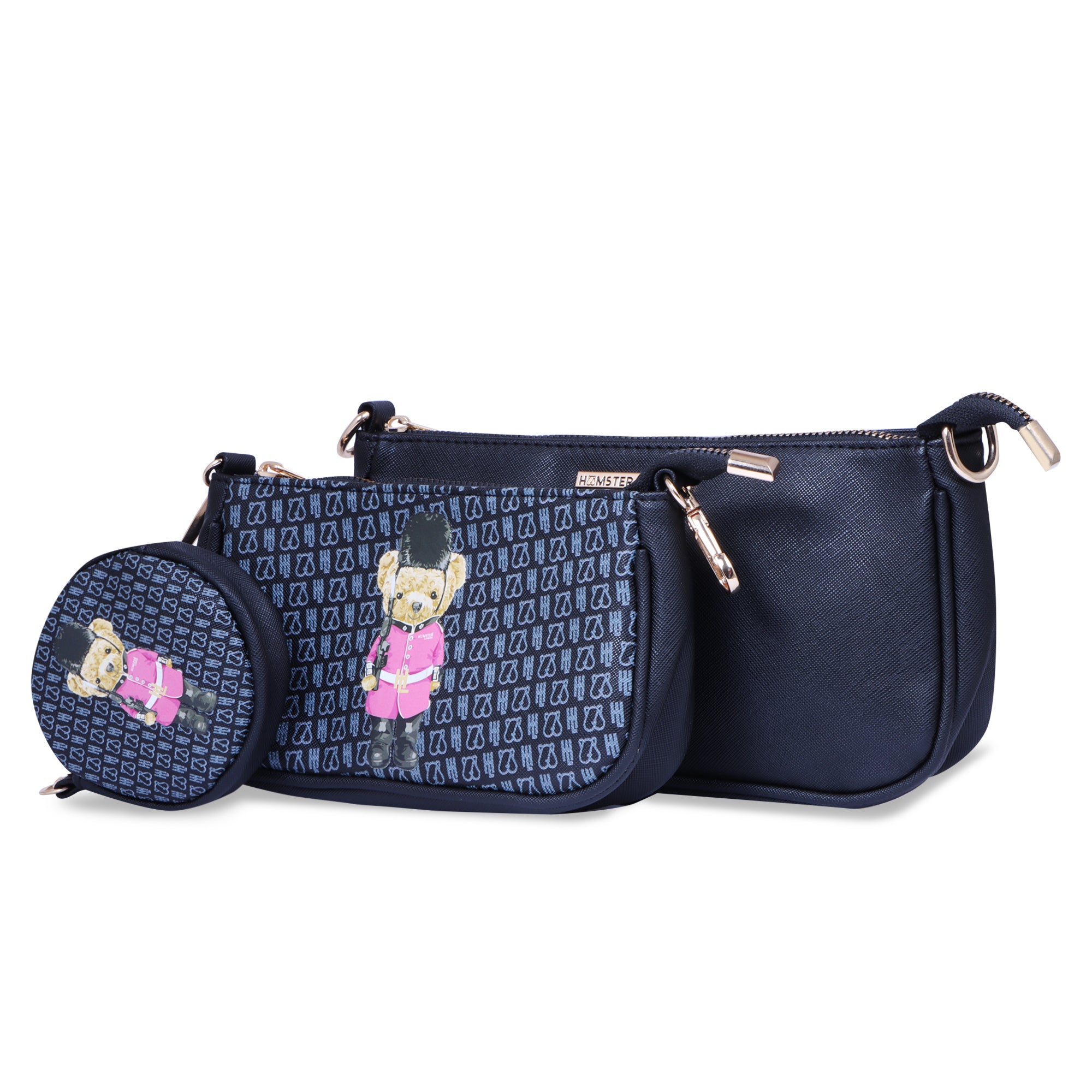 Hamster London Ted H Limited Edition Pouchette Sling Black