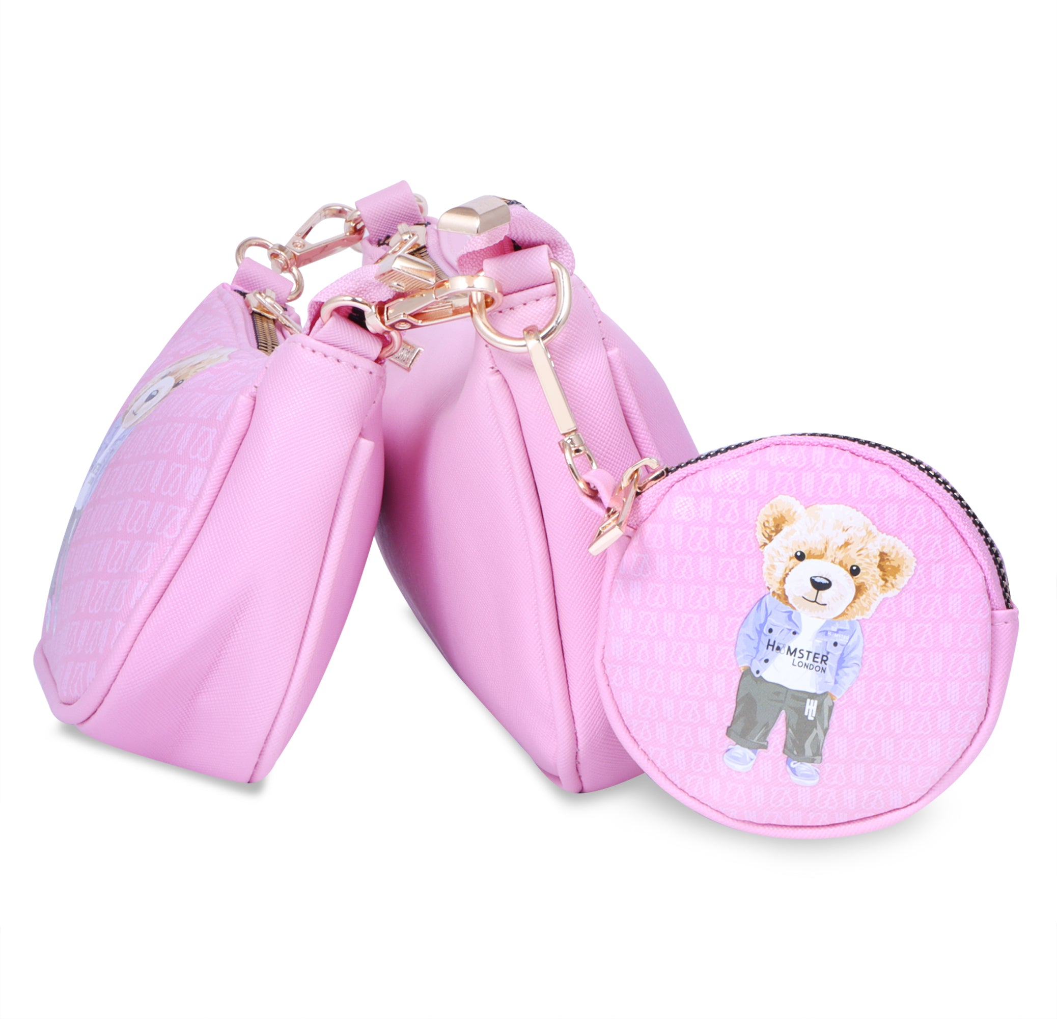 Hamster London Ted H Limited Edition Pouchette Sling Light Pink